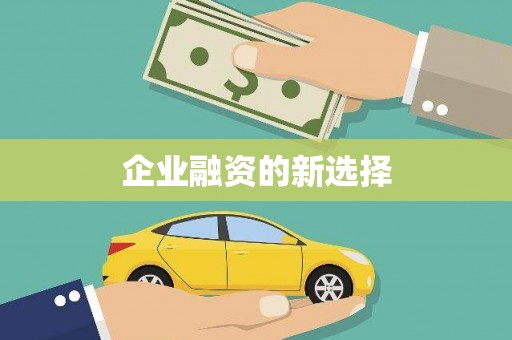 金城江企业融资的新选择