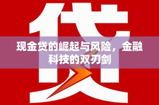 金城江现金贷的崛起与风险，金融科技的双刃剑