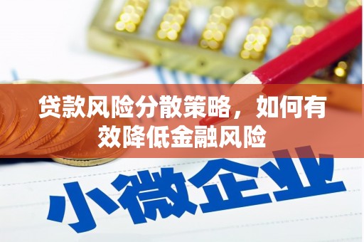 金城江贷款风险分散策略，如何有效降低金融风险