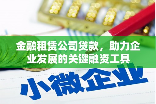 金城江金融租赁公司贷款，助力企业发展的关键融资工具