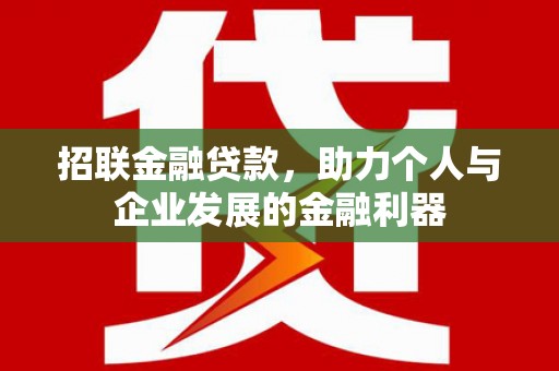 金城江招联金融贷款，助力个人与企业发展的金融利器