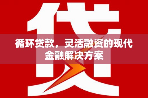 金城江循环贷款，灵活融资的现代金融解决方案