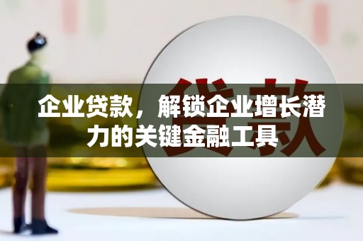 金城江企业贷款，解锁企业增长潜力的关键金融工具