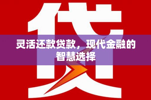 金城江灵活还款贷款，现代金融的智慧选择