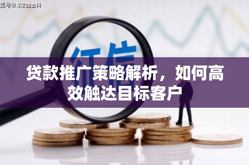 金城江贷款推广策略解析，如何高效触达目标客户
