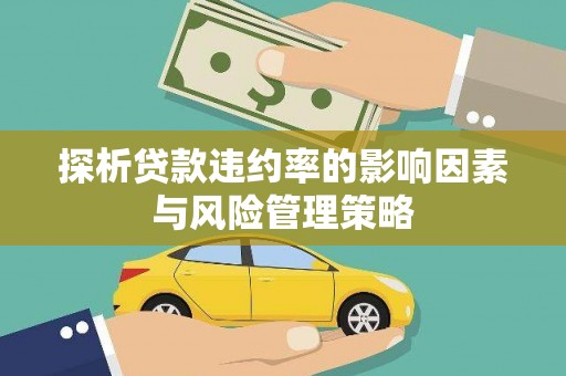 金城江探析贷款违约率的影响因素与风险管理策略