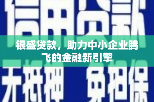 金城江银盛贷款，助力中小企业腾飞的金融新引擎