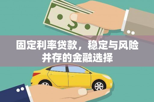 金城江固定利率贷款，稳定与风险并存的金融选择