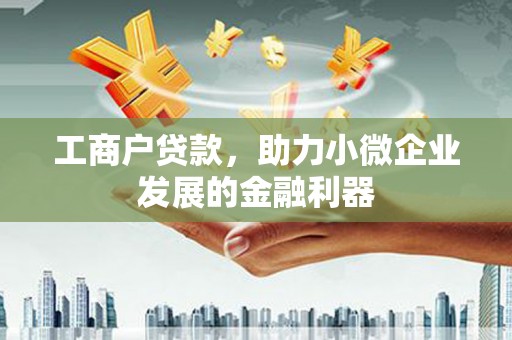 金城江工商户贷款，助力小微企业发展的金融利器