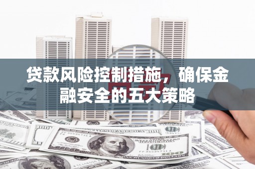金城江贷款风险控制措施，确保金融安全的五大策略
