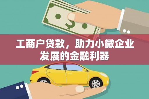 金城江工商户贷款，助力小微企业发展的金融利器