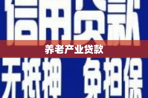 金城江养老产业贷款