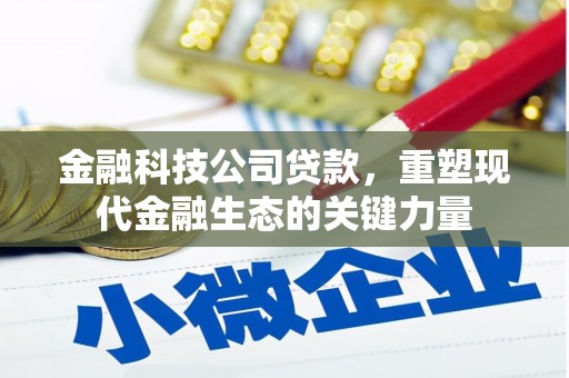 金城江金融科技公司贷款，重塑现代金融生态的关键力量