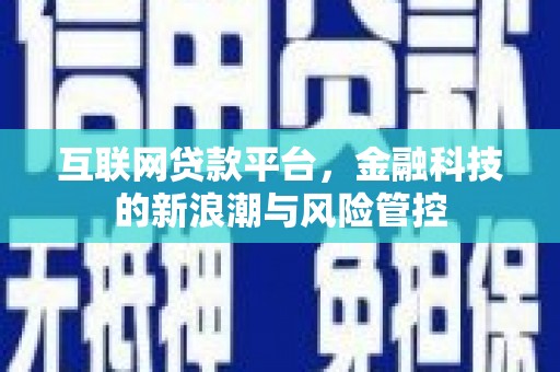 金城江互联网贷款平台，金融科技的新浪潮与风险管控
