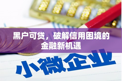 金城江黑户可贷，破解信用困境的金融新机遇