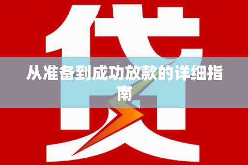 金城江从准备到成功放款的详细指南